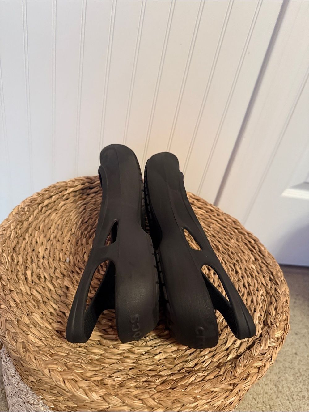 Women’s Crocs Black Slingback Casual Ballet Flats - Picture 5 of 8